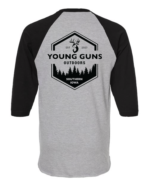 Young Guns - Tultex - 3/4 Fine Jersey Raglan T-Shirt