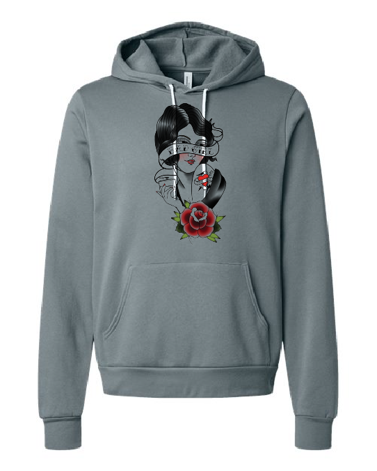 BELLA + CANVAS - Sponge Fleece Hoodie BAD GIRL