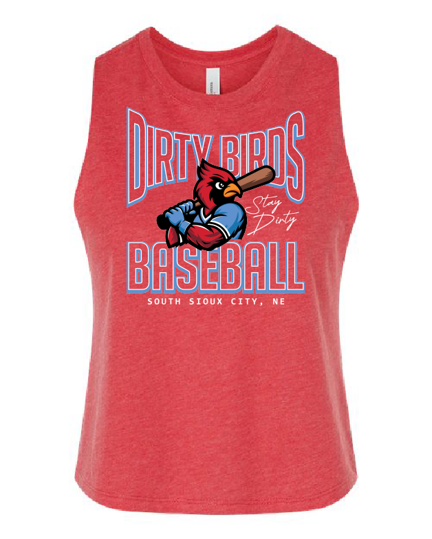 DIRTY BIRDS - BELLA + CANVAS - Women's Racerback Crop Tank