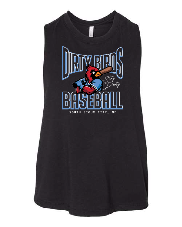 DIRTY BIRDS - BELLA + CANVAS - Women's Racerback Crop Tank