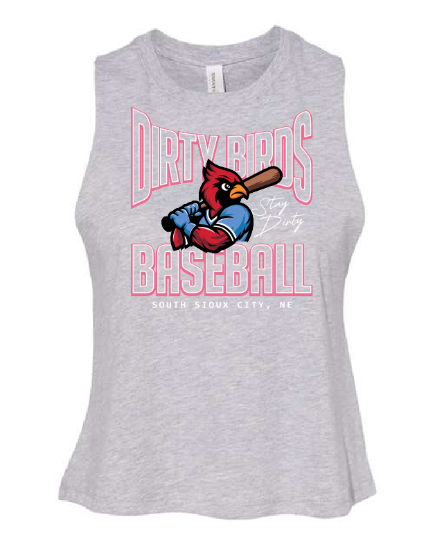 DIRTY BIRDS - BELLA + CANVAS - Women's Racerback Crop Tank
