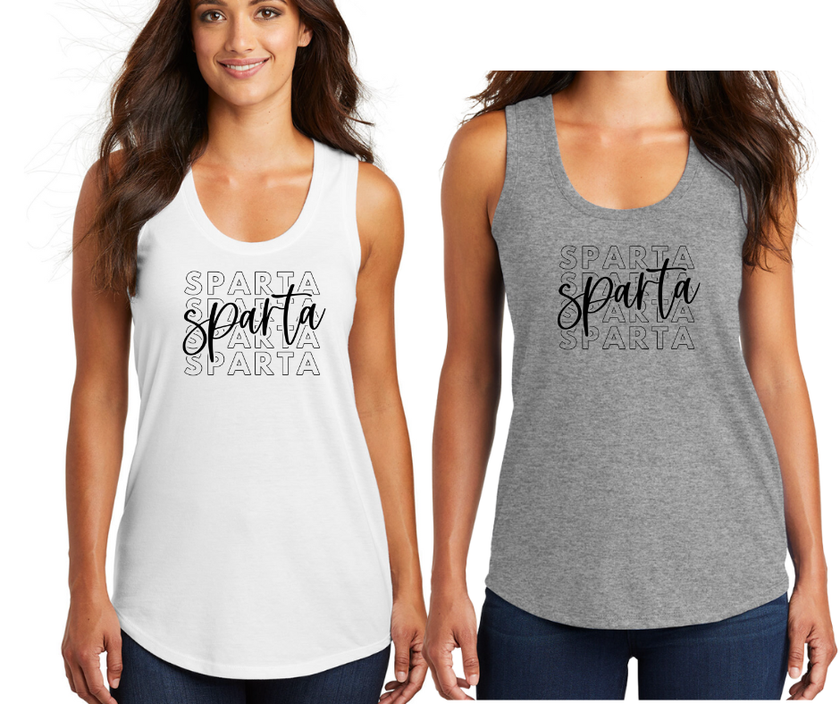 Womens Spartans Repeat District ® Women’s Perfect Tri ® Racerback Tank