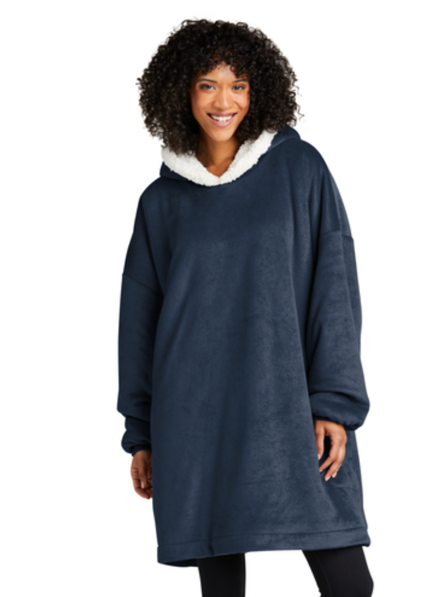 BP41 Navy Port Authority® Mountain Lodge Wearable Blanket
