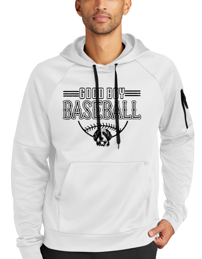 DESIGN 1 Nike Men's Good Boy Baseball Therma-FIT Pocket Pullover Fleece Hoodie
