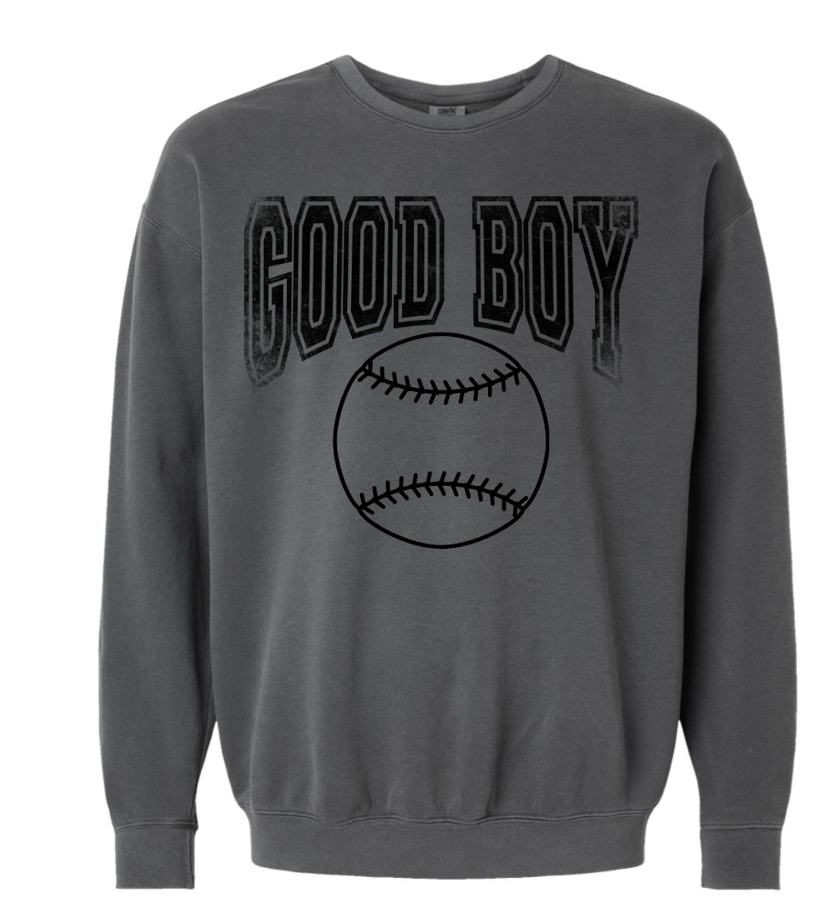 DESIGN 4: Unisex Good Boy Comfort Colors Sweatshirt 1566