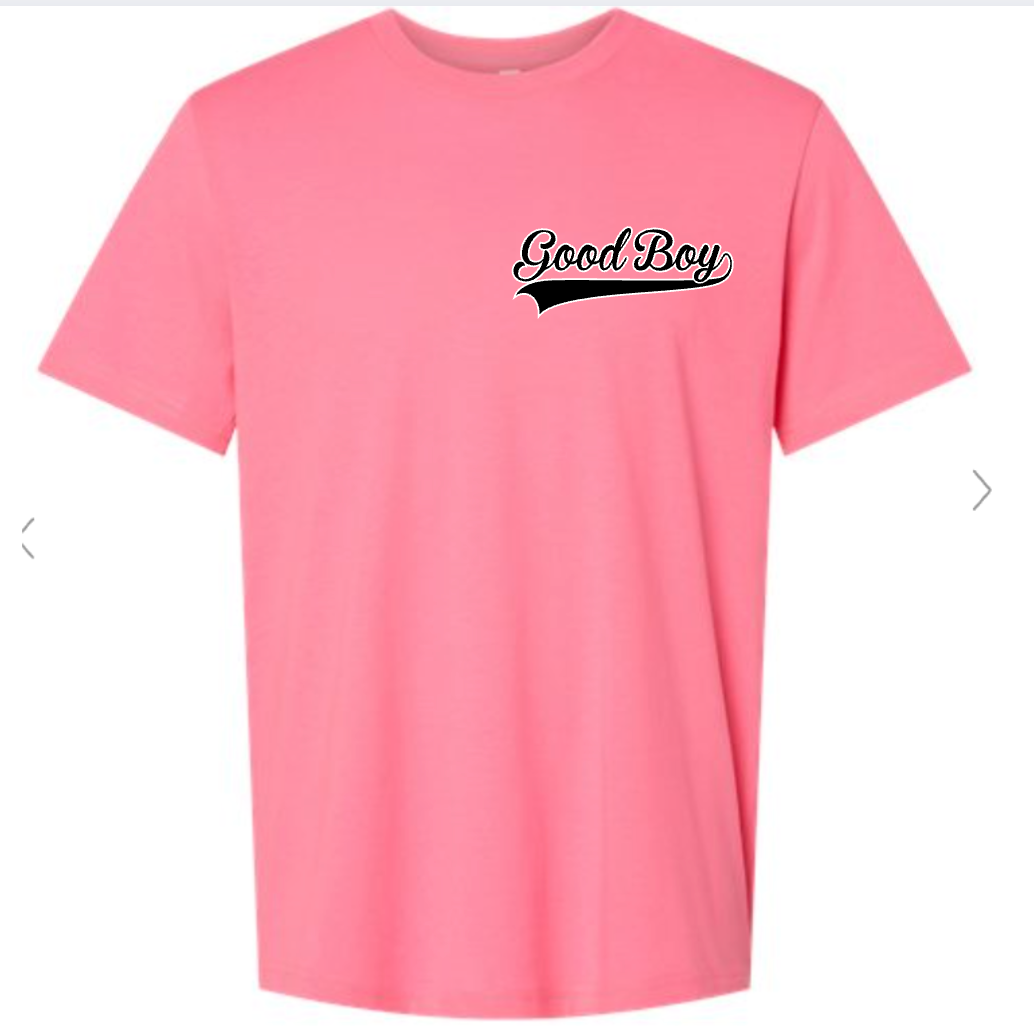 DESIGN 4: Unisex Good Boy Bella Canva Neon Pink