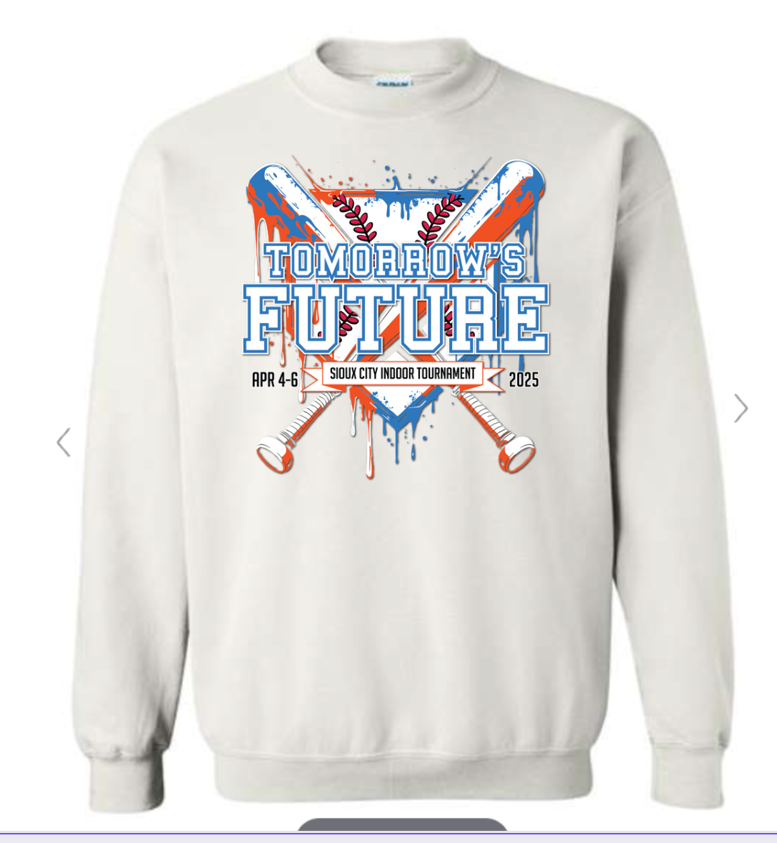 (3 COLORS) Tomorrows Future Crewneck Navy/Blue Fleece