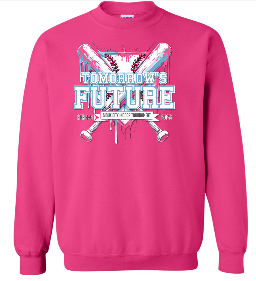 (4 COLORS) Tomorrows Future Crewneck Pink/Blue Fleece