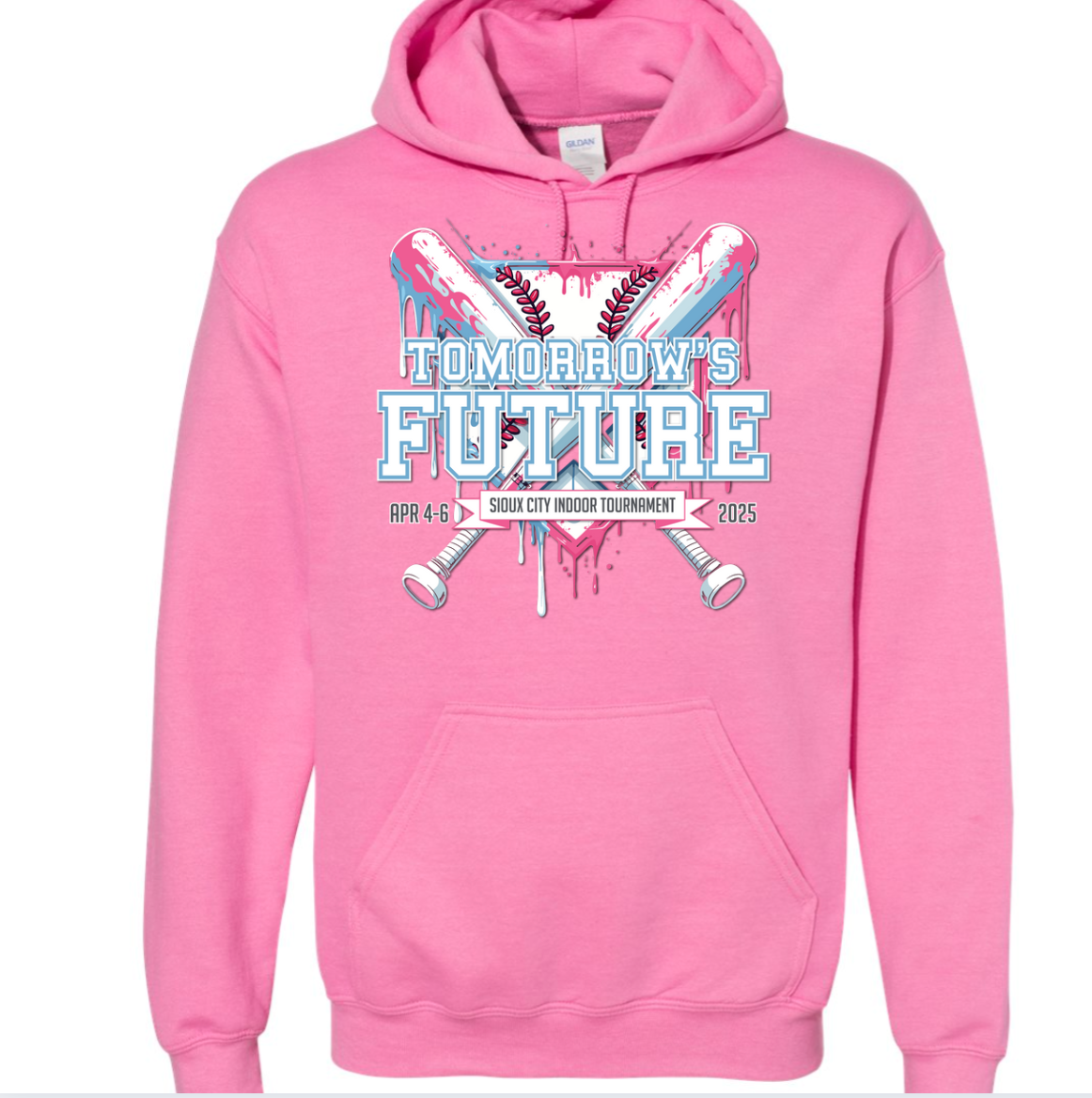 (5 Colors )Tomorrows Futures PINK/Blue Fleece Hoodie Gildan YOUTH & ADULT