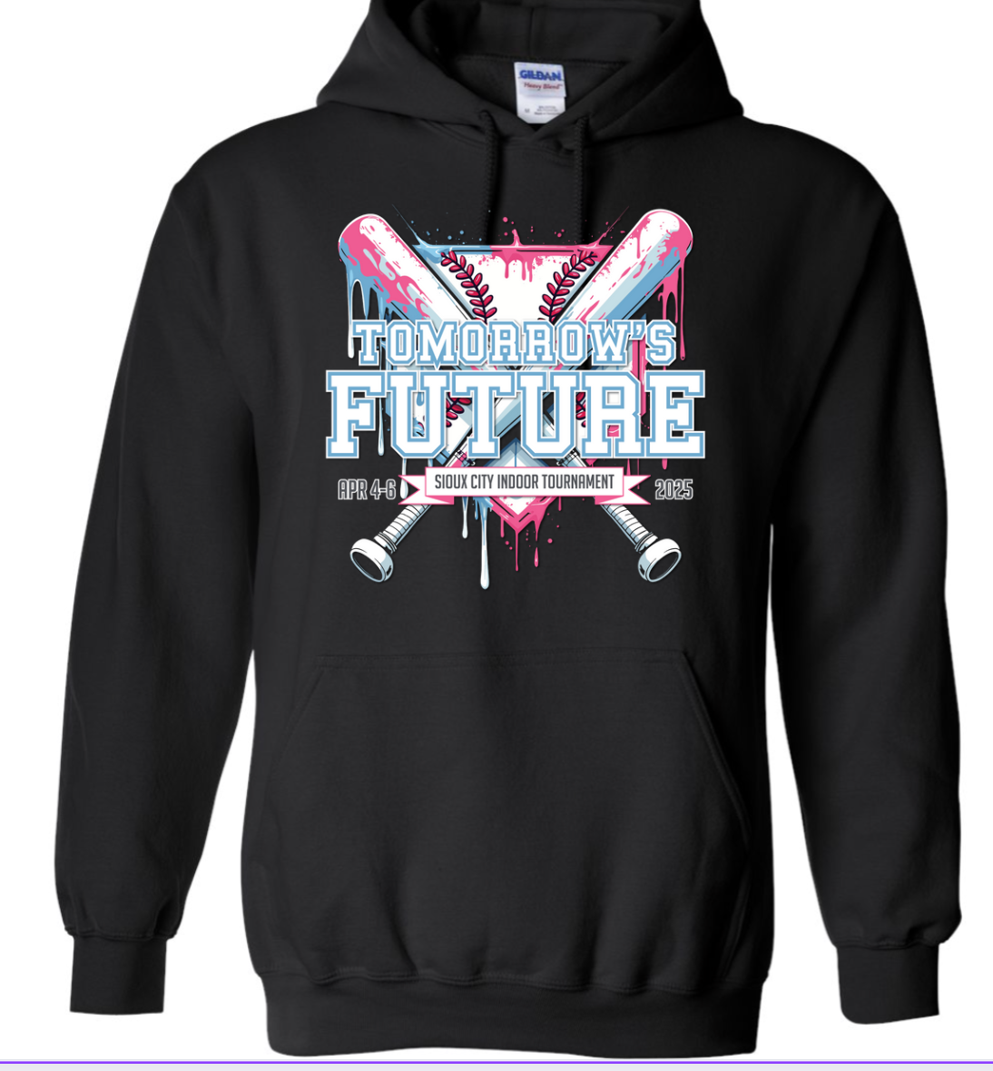 (5 Colors )Tomorrows Futures PINK/Blue Fleece Hoodie Gildan YOUTH & ADULT
