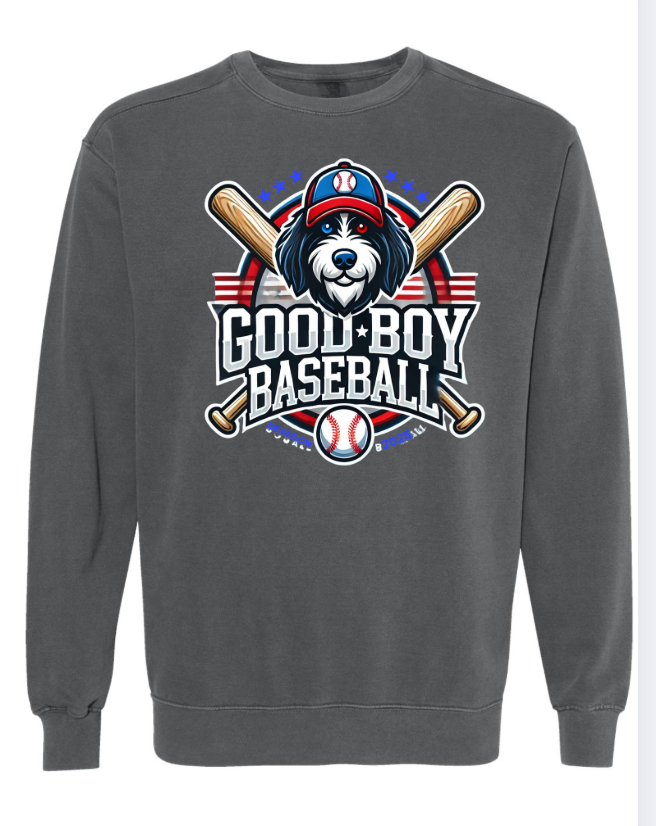 2 COLORS: Unisex Good Boy LOGO Comfort Colors Sweatshirt 1566