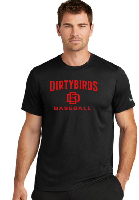 NIKE Dirtybirds Dry-Fit Tee Nike Swoosh Sleeve Legend Tee - BLACK