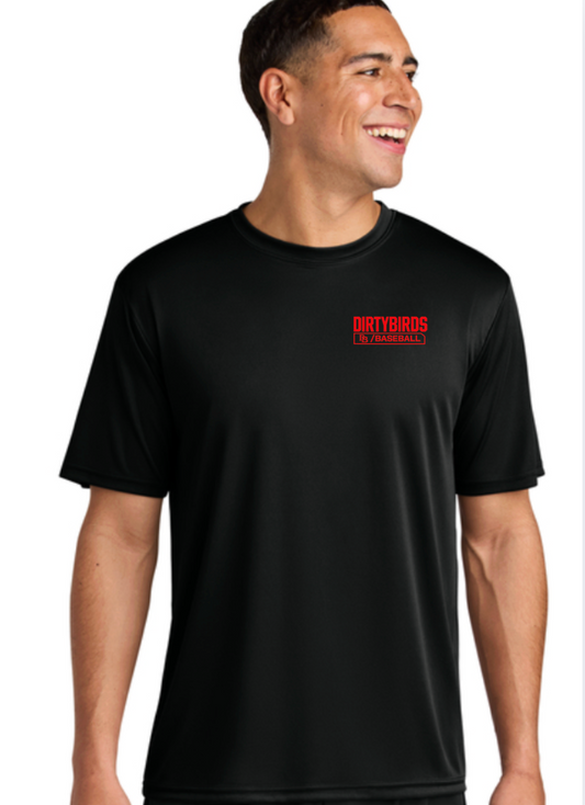 DIRTYBIRDS Unisex A4 Cooling Performance Short Sleeve Tee LEFT CHEST