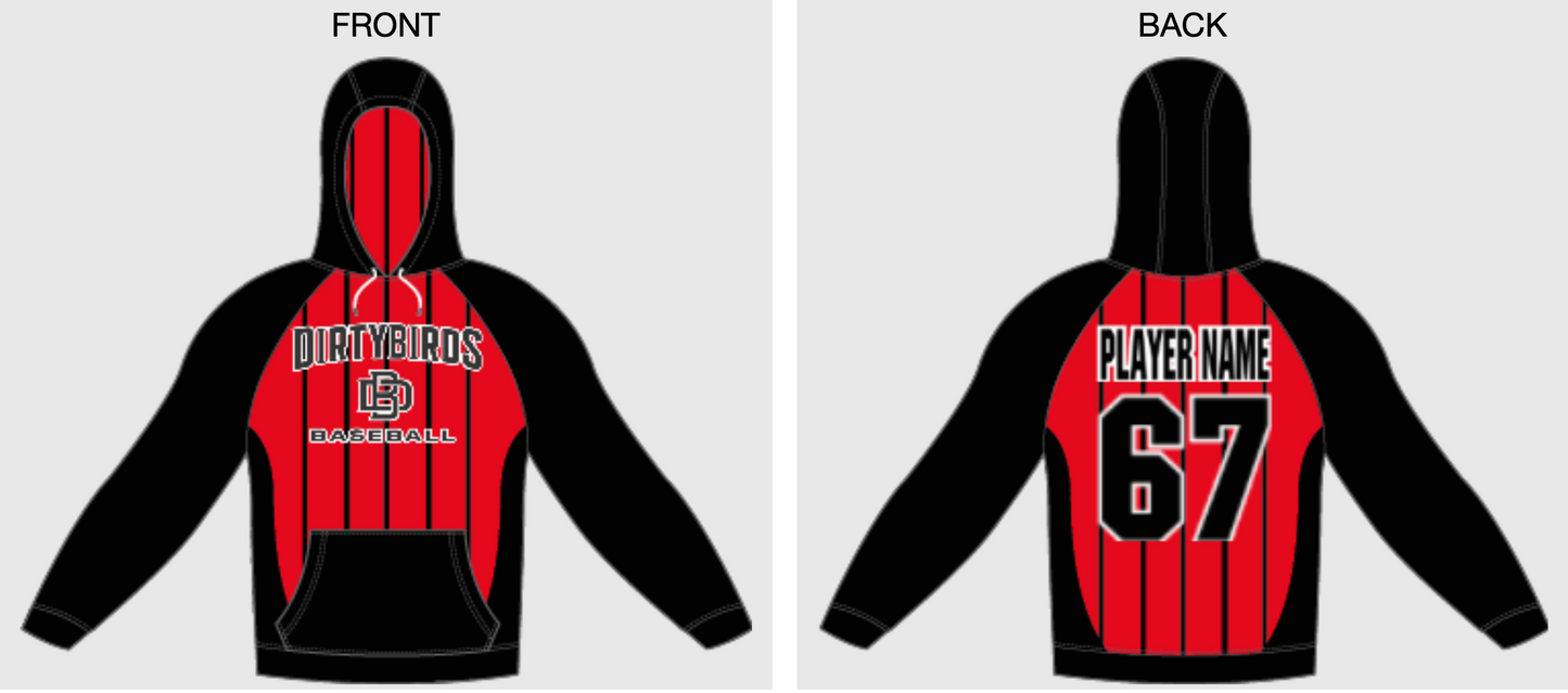 DIRTYBIRD Custom Player Hoodie (6-8 Weeks Production)