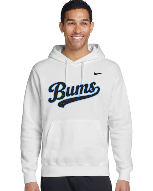 Unisex Brooklyn Nike Club Fleece Pullover Hoodie White