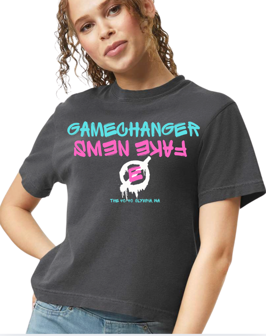 Womens Gamechanger Comfort Colors CROPPED Tee Pepper-3023