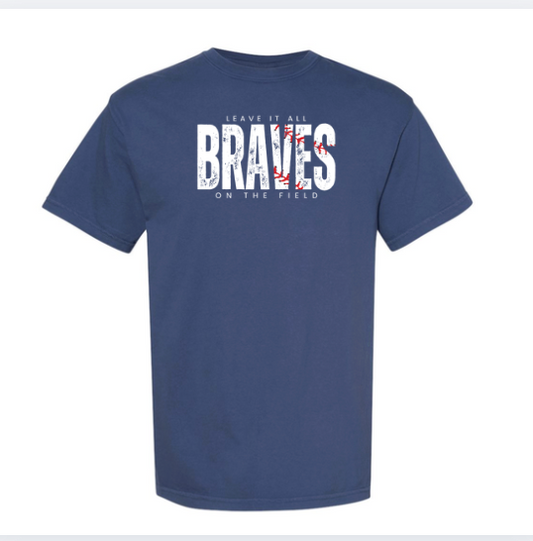 Unisex Braves Baseball Unisex COMFORT COLORS Tee 1717
