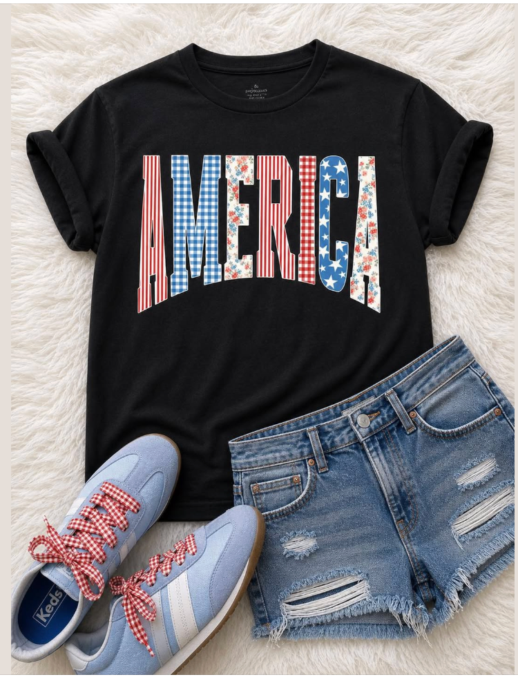 DTF America Patchwork Unisex Tee