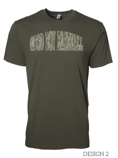 Good Boy Baseball Camo BELLA Canva 3001 Military Green