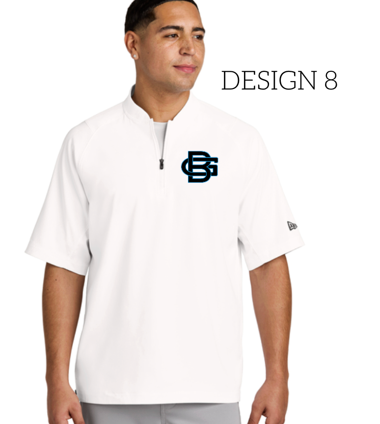 Good Boy Cage Jacket 1/2 Zip- WHITE New Era NEA600