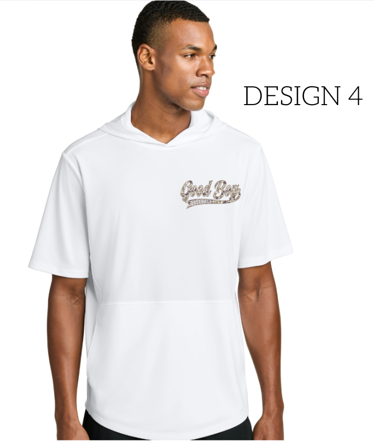 Good Boy Baseball White ST445 New Sport-Tek® Club Short Sleeve Hoodie