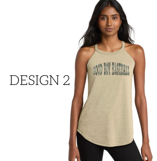 Womens Good Boy District® Women’s Perfect Tri® Rocker Tank DT137L Tan