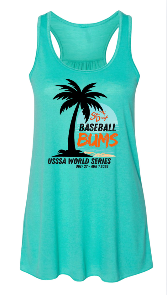 Womens Bums 8800 Racerback Tank Teal