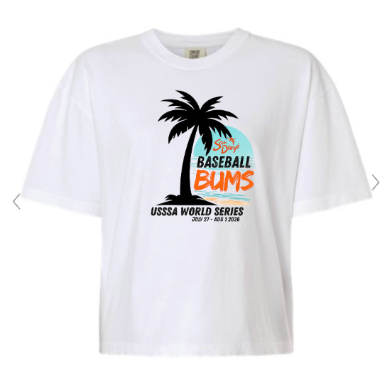 BUMS World Series Women's Garment-Dyed Heavyweight Boxy T-Shirt - 3023CL