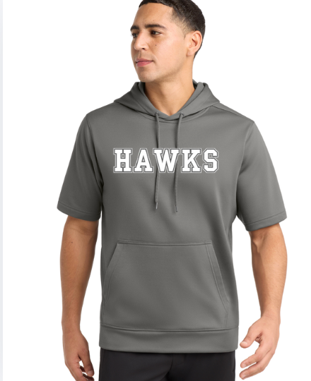 HAWKS ST251 Sport-Tek® Sport-Wick® Fleece Short Sleeve Hooded Pullover