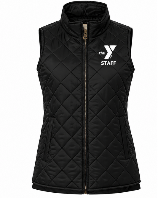 Women's Vintage Diamond Quilted Vest - W207359 STAFF