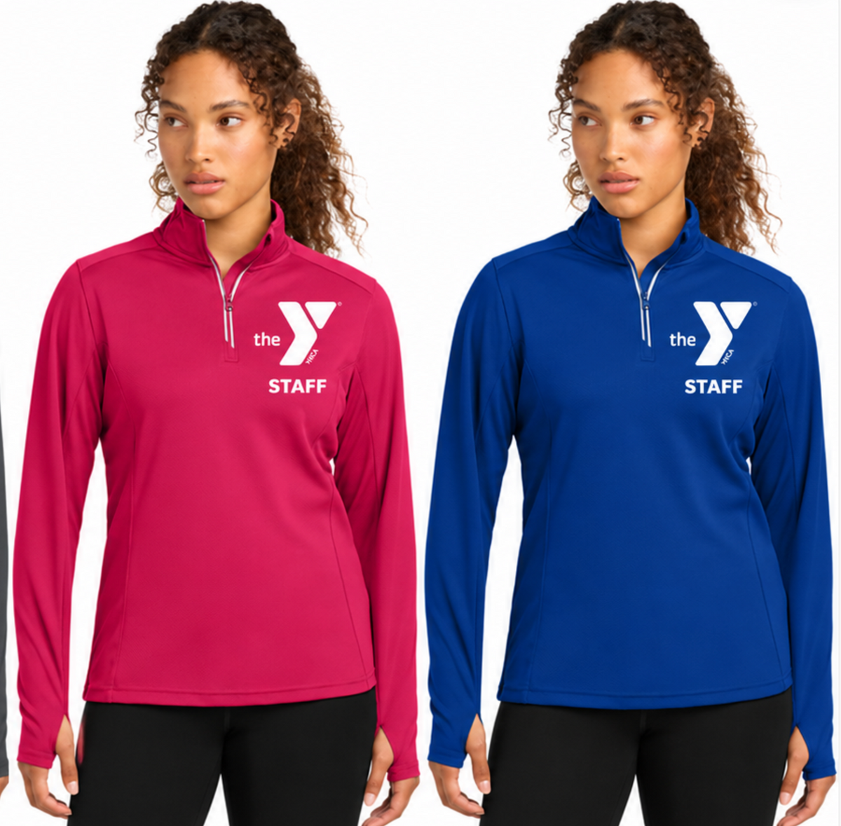 LST860 Sport-Tek® Women's Sport-Wick® Textured 1/4-Zip Pullover STAFF