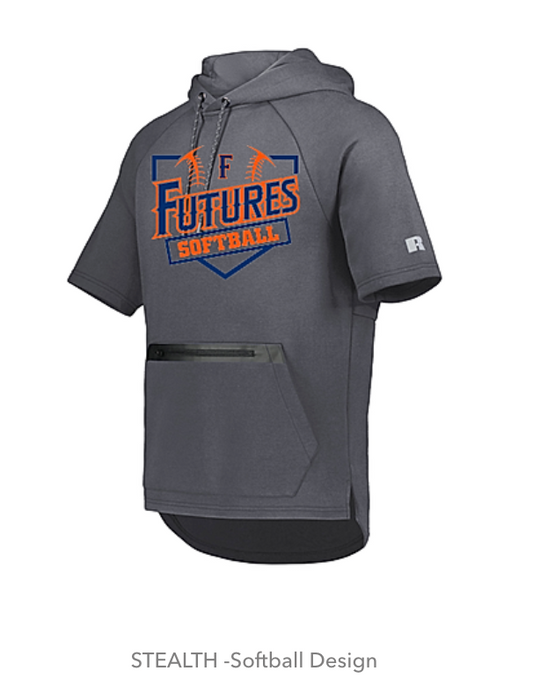 Russell Athletic Legend Short Sleeve Tech Fleece Hoodie