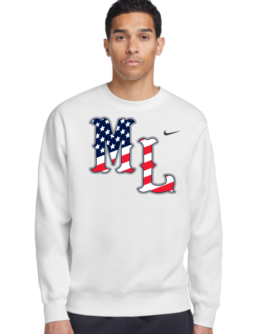 Mountain Lions USA Nike Club Fleece Crew CJ1614 Nike Club Fleece Crew