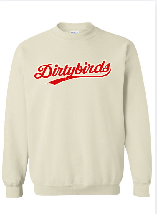 DIRTY BIRD GILDAN CREWNECK- CREAM
