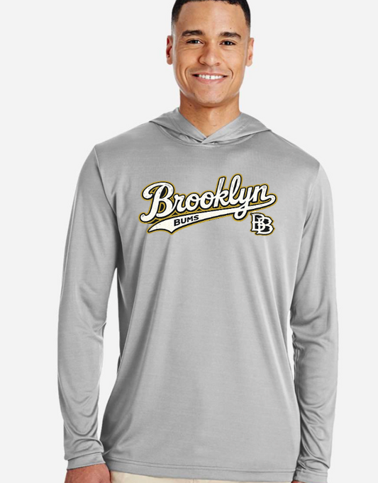 Brooklyn Bum Dri-Fit Performance Hoodie Long Sleeve TT41 GRAY