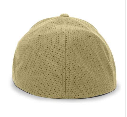 Bums PERFORMANCE AIR JERSEY FLEXFIT® CAP ES818 Gold Hat