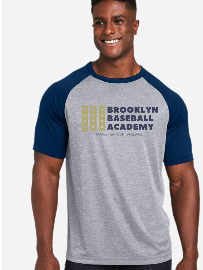 Brooklyn Baseball Academy Unisex Zone Colorblock Raglan T-Shirt - TT62