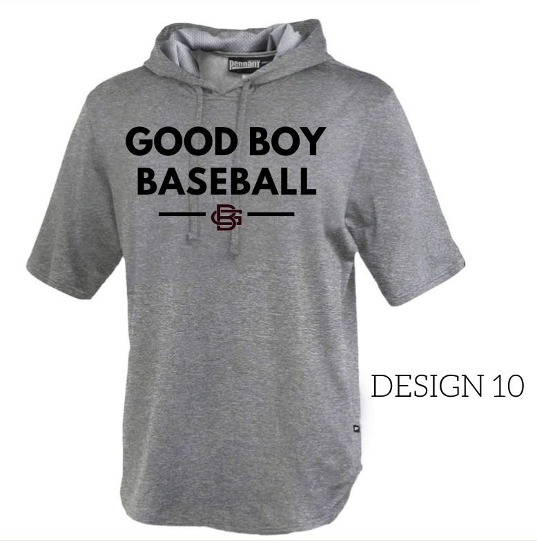 Short Sleeve Warm Up Hoodie Performance- Grey 183