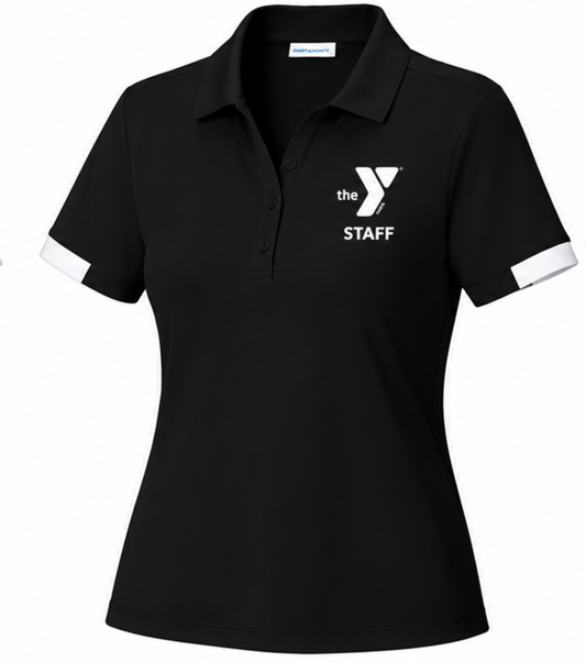 Sport-Tek Women's Club Colorblock Polo LST444 STAFF