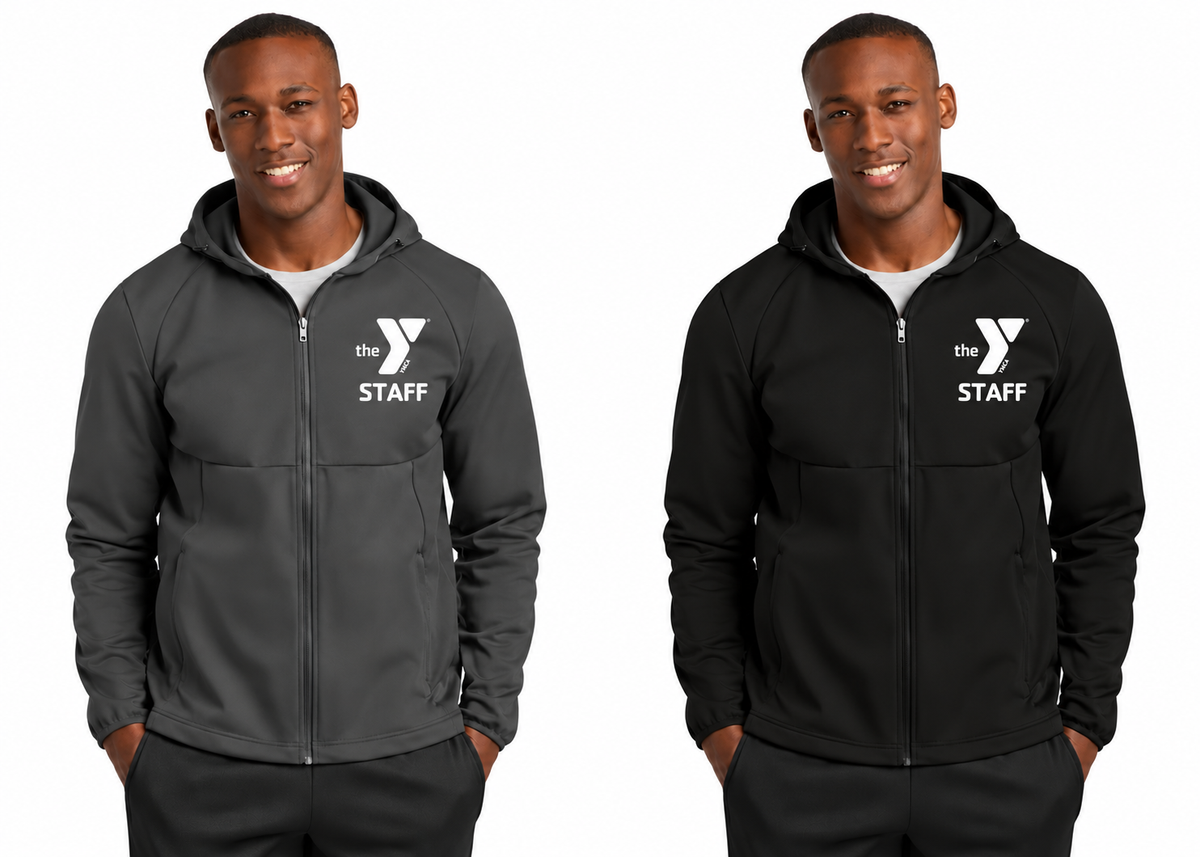 JACKETS: ST980 Sport-Tek® Hooded Soft Shell Jacket STAFF