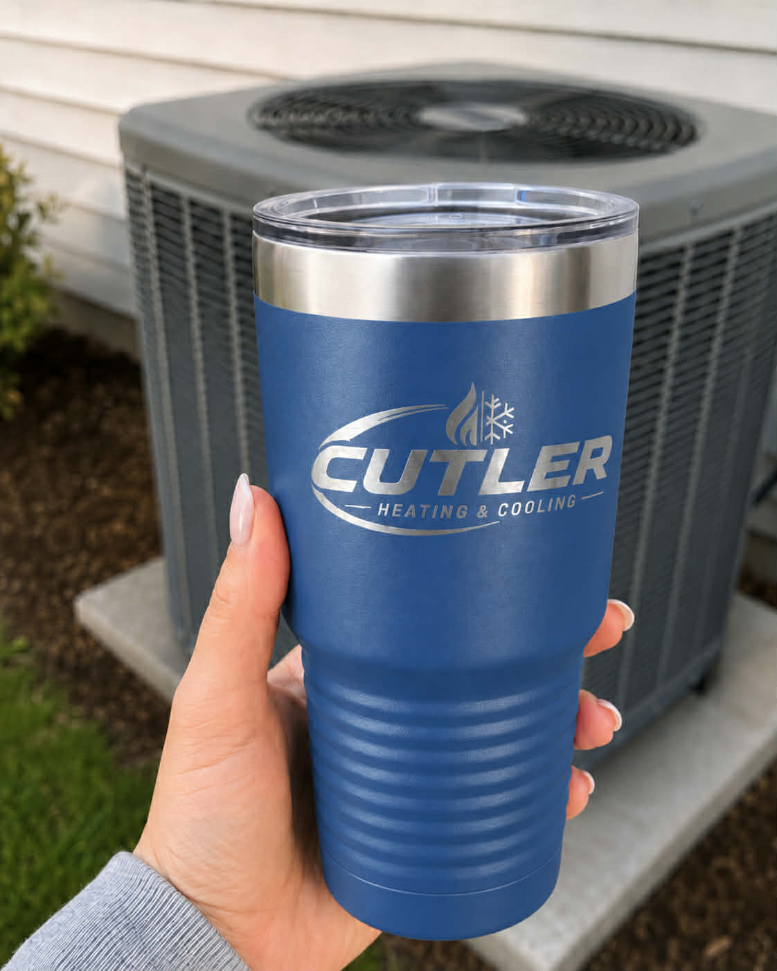 30 OZ TUMBLER CUTLER BLUE