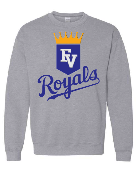 Royals Gildan Heavy Blend Crewneck Sweatshirt