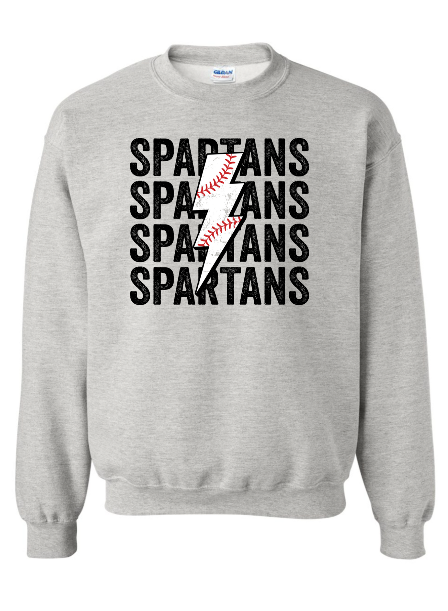 Lighting Bolt Sparta Unisex Gildan Crewneck Sweatshirt - 18000