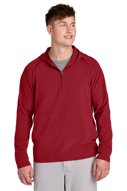 Sport-Tek Repeat 1/2-Zip Long Sleeve Hooded Jacket STAFF