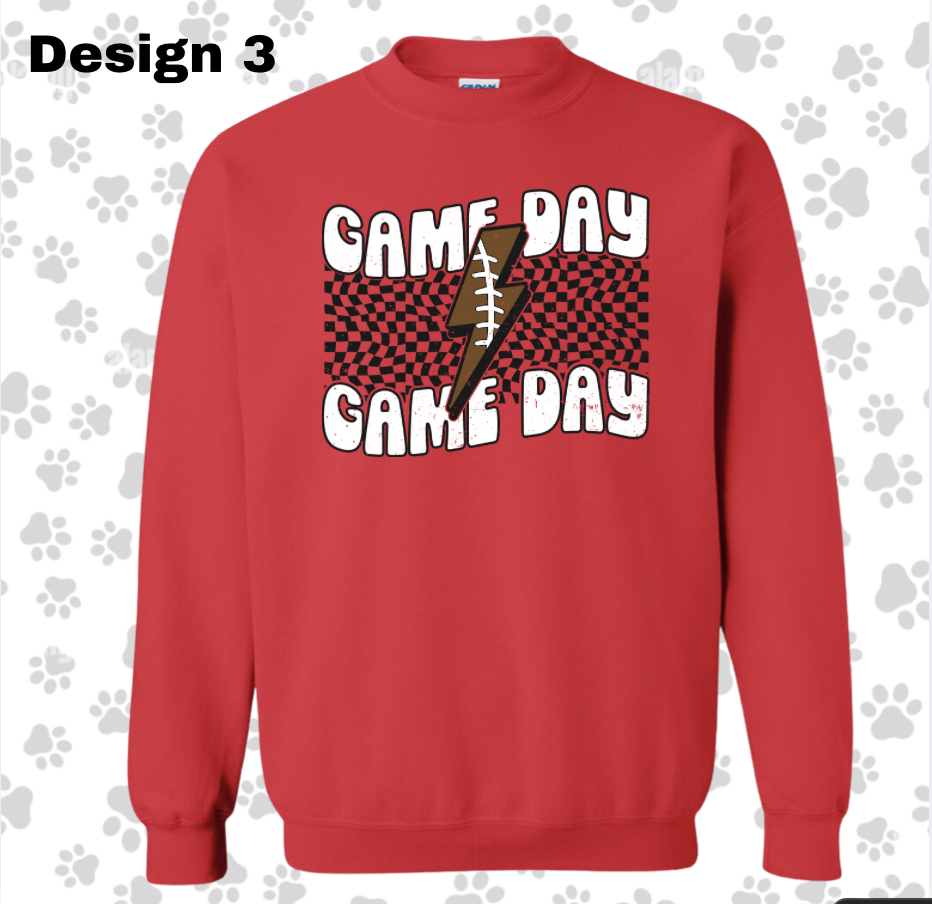 Adult/Youth RED Crewneck Sweatshirt : BULLDOG CREW Sweatshirt