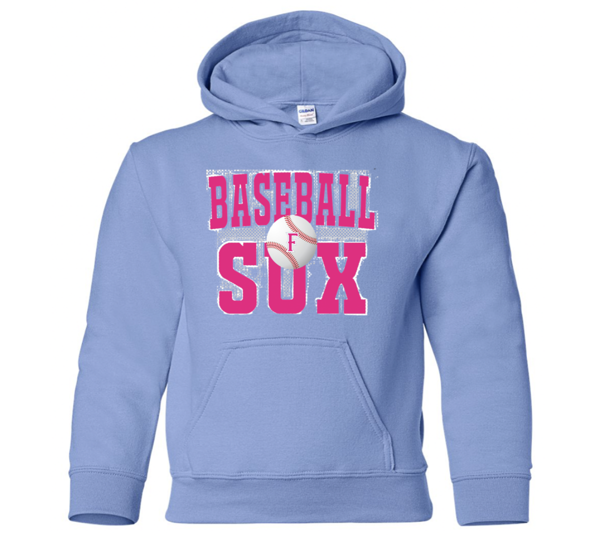 YOUTH Baseball SUX Carolina Blue 18500b Hoodie