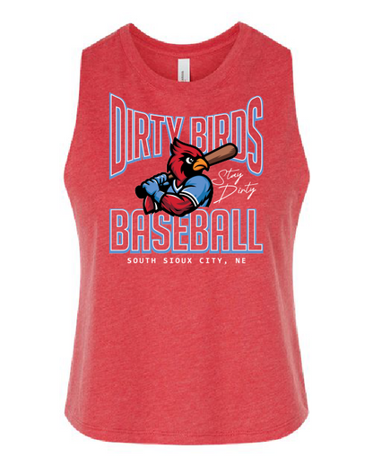DIRTY BIRDS - BELLA + CANVAS - Women's Racerback Crop Tank