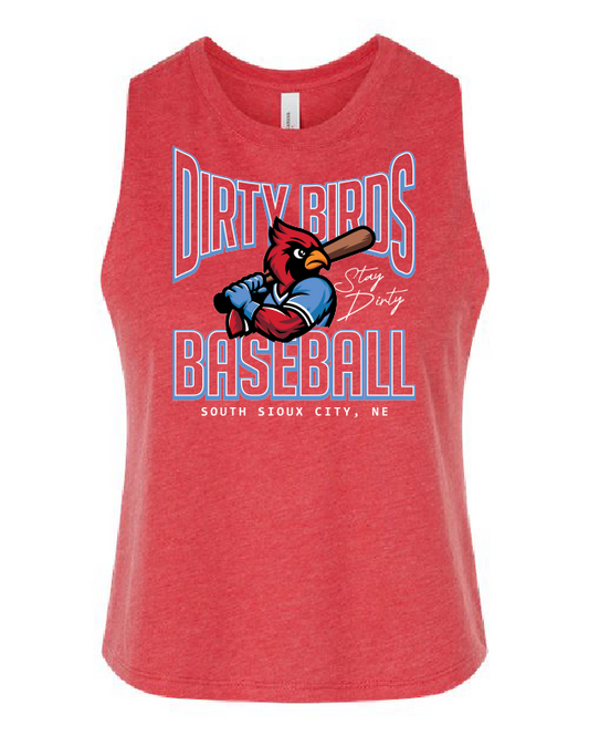 DIRTY BIRDS - BELLA + CANVAS - Women's Racerback Crop Tank