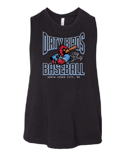 DIRTY BIRDS - BELLA + CANVAS - Women's Racerback Crop Tank