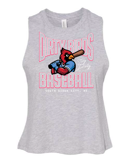 DIRTY BIRDS - BELLA + CANVAS - Women's Racerback Crop Tank